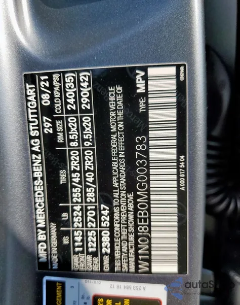 2021 Mercedes-Benz Glc Coupe 300 4Matic z USA, uszkodzony, nr VIN W1N0J8EB0MG003783